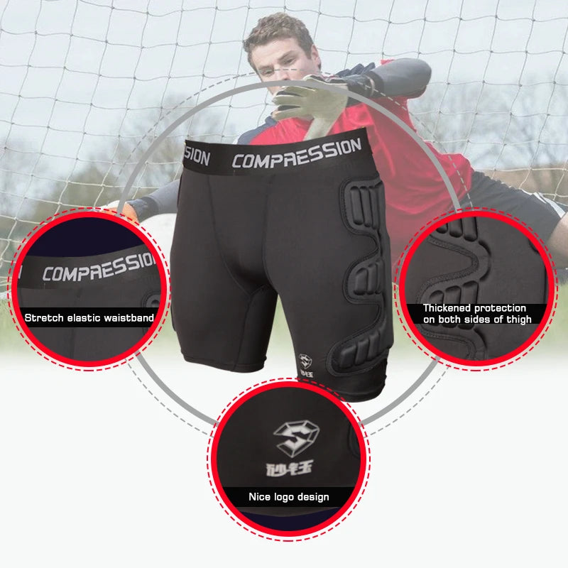 neue Torwartuniformen Fußball EVA dicker Schwamm Schutzshorts Training