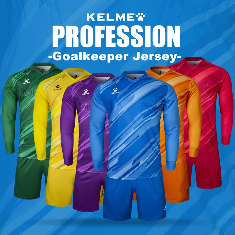 KELME Men Football Jerseys Goalkeeper Jersey Kid Long Sleeve