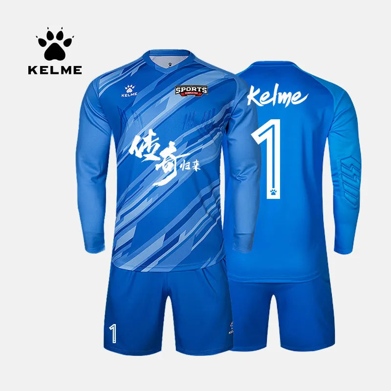 KELME Men Football Jerseys Goalkeeper Jersey Kid Long Sleeve