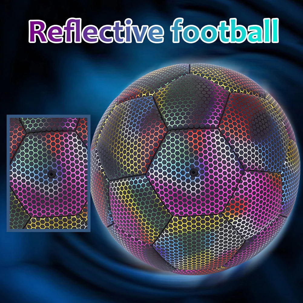 4/5 Size Reflective Soccer Balls Football Accessories Ball Soccer