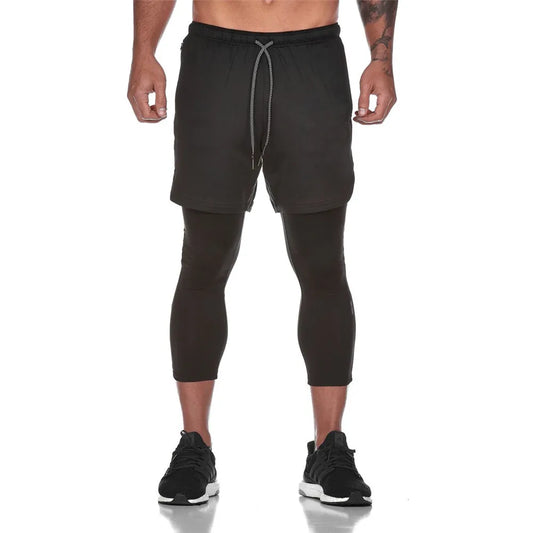 Neue Lauf-Jogginghose für Herren, Shorts, Leggings, 2 Zoll