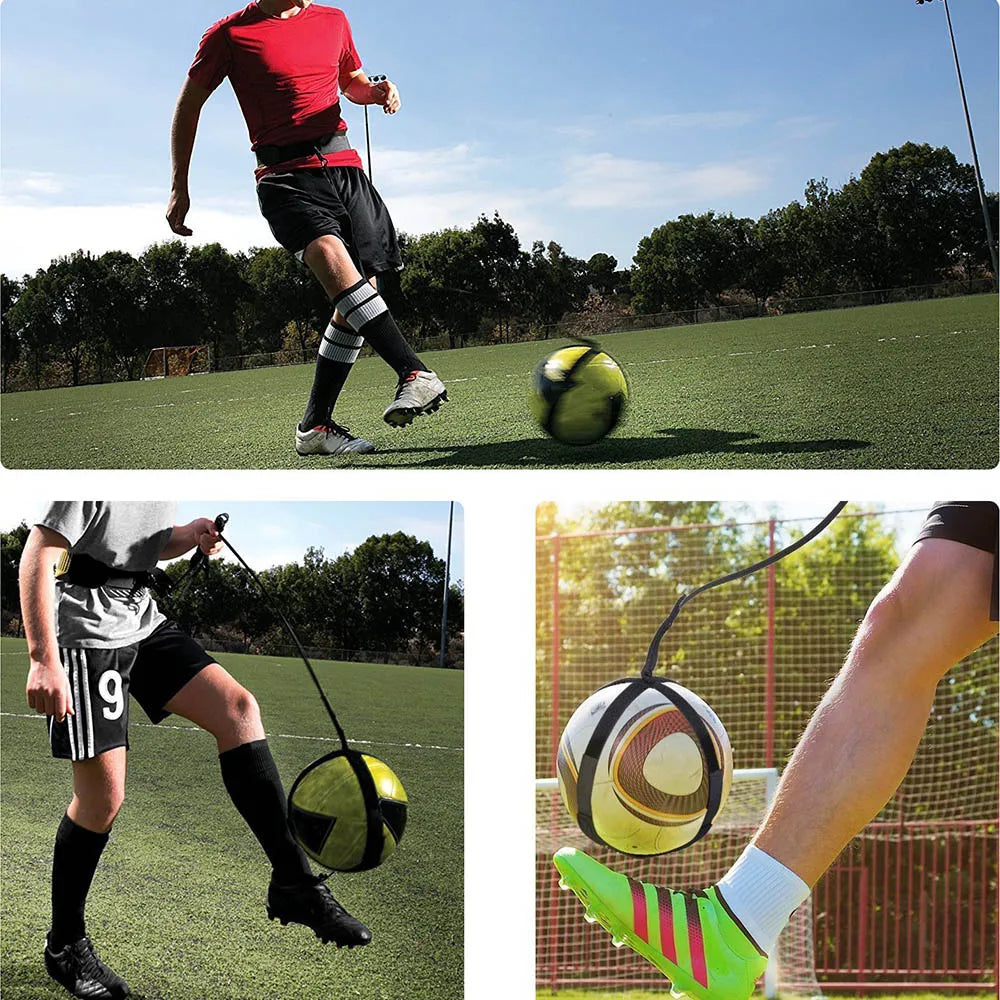 Football Kick Trainer Soccer Training Aid Hands Free Solo Practice Equipment