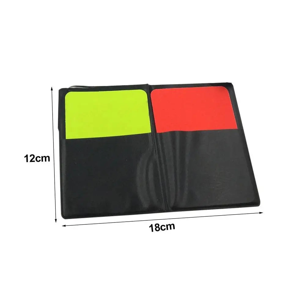 1 Set Sport Football Soccer Referee Wallet Notebook With Red Card And Yellow Card