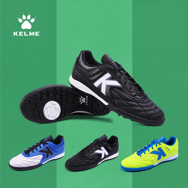 KELME Men Soccer Shoes Anti-Slippery Futsal Kid Football