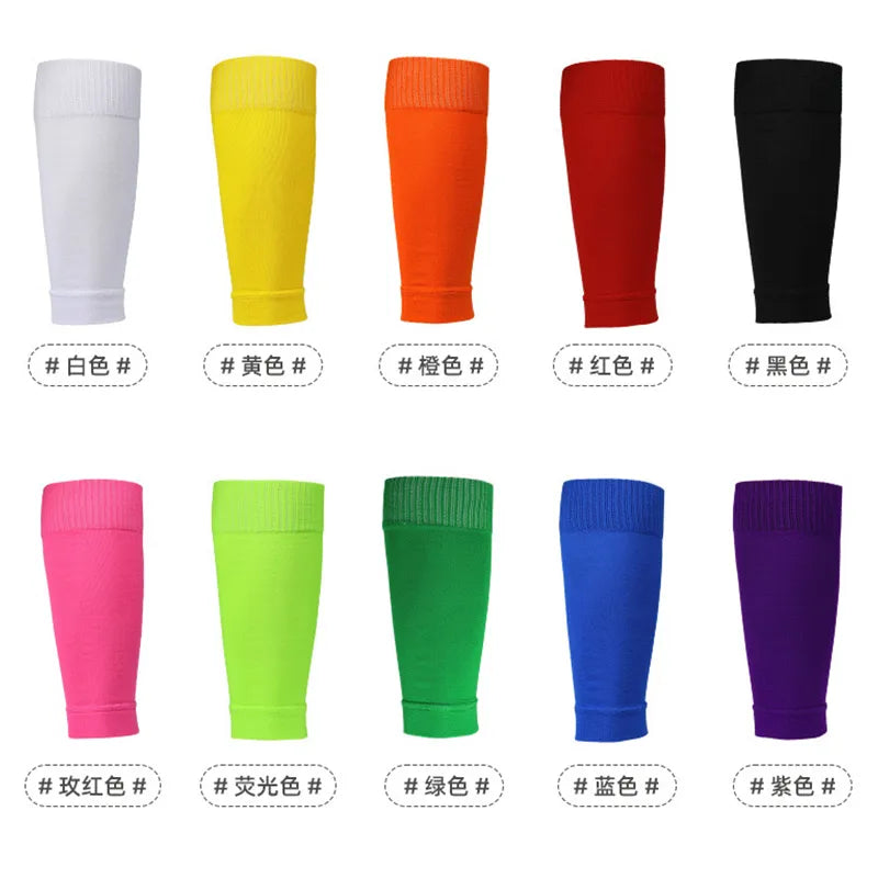 A Set Hight Elasticity Soccer Shin Guard Sleeves Adults