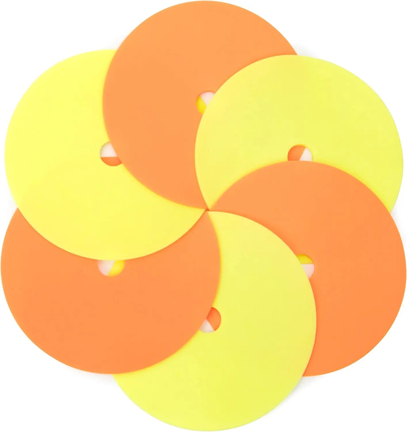 10pcs Soccer Flat Cones Marker Disc Portable Training Equipment