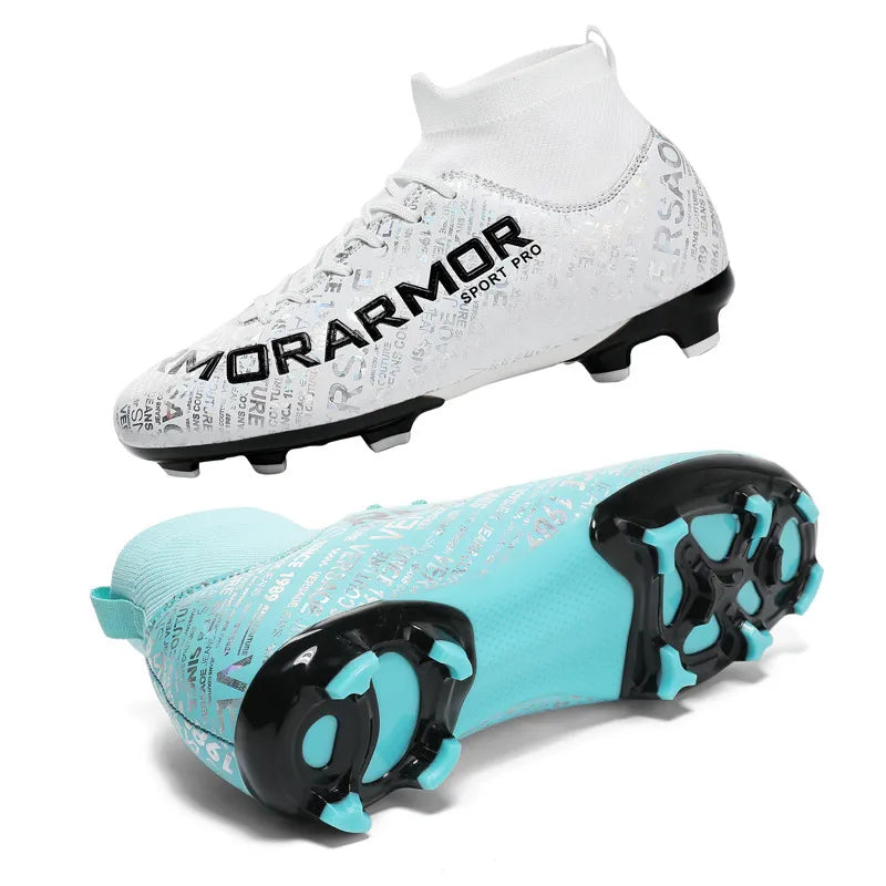 Professional Football Shoes for Women Rubber Cleat Anti-slip