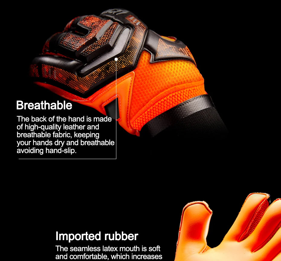 Kids Men Professional Soccer Goalkeeper Gloves 4mm