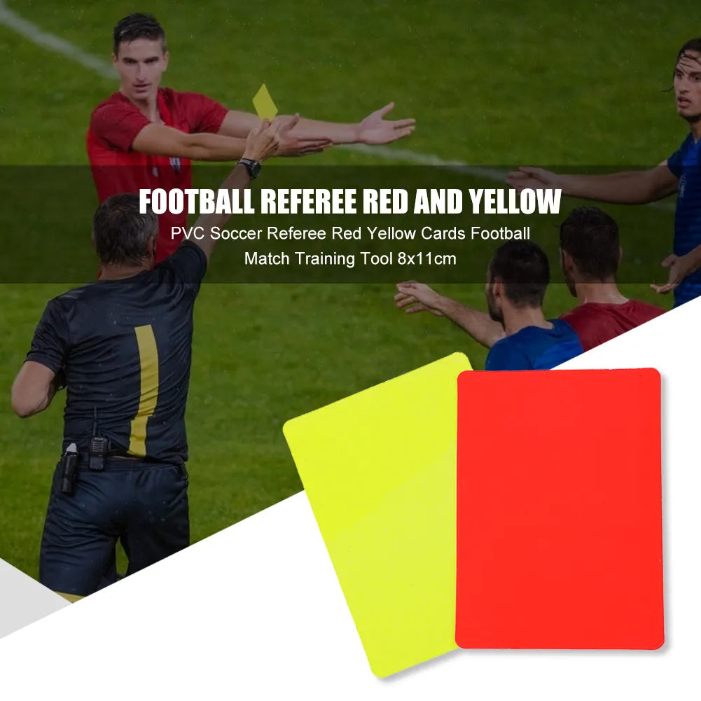 20-100pcs Soccer Referee Cards Red Card and Yellow Card Tool