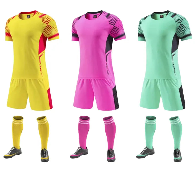 New Adult Kids Soccer Jersey survetement Football Kit