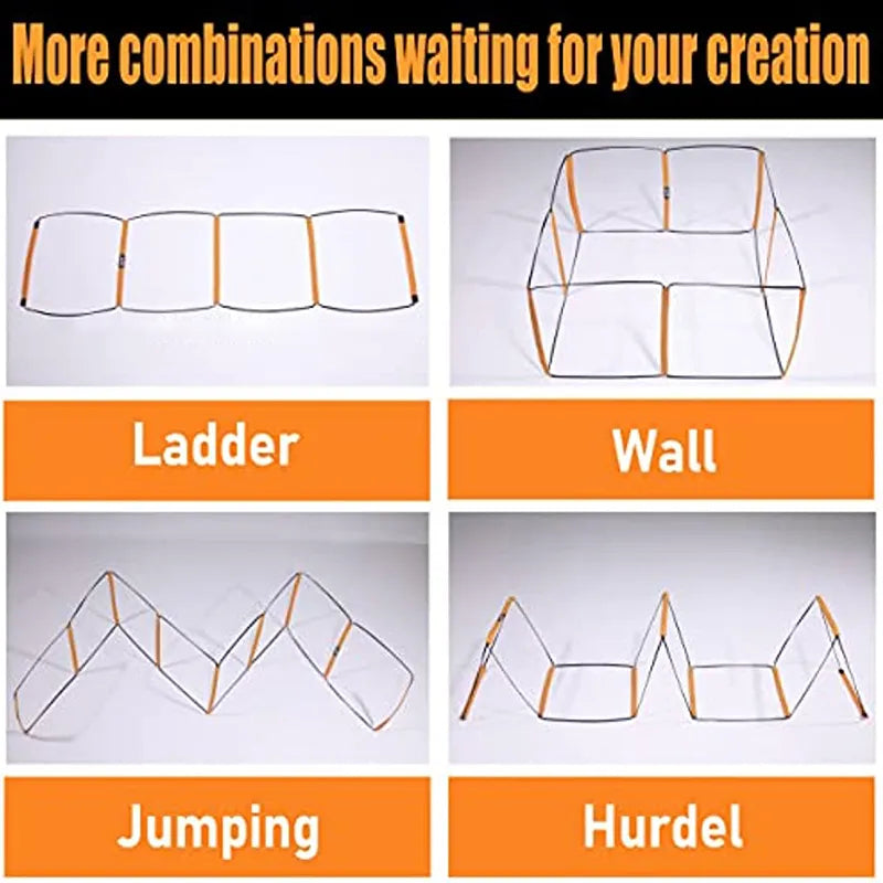 Dual-Purpose Soccer Training Jump Ladder Multifunctional Agility