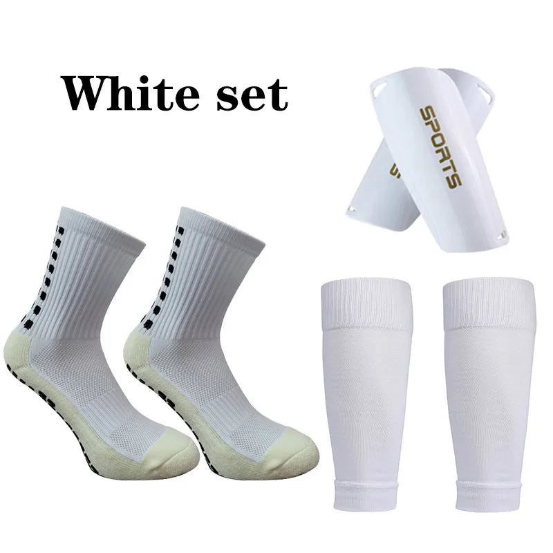 A Set Hight Elasticity Soccer Shin Guard Sleeves Adults