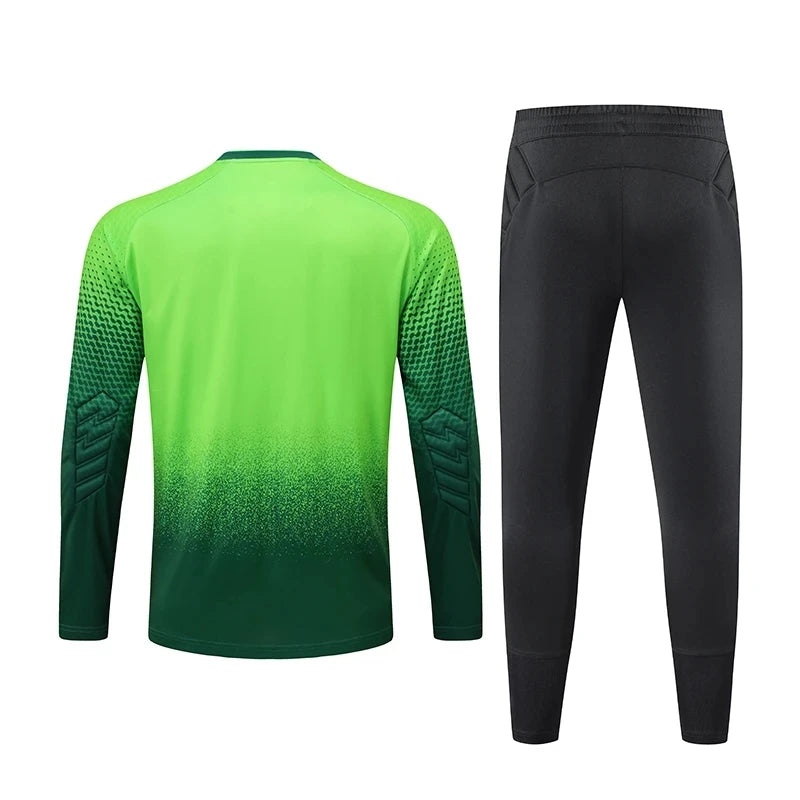 Mens Kids Protective Goalkeeper Uniforms Football Jersey