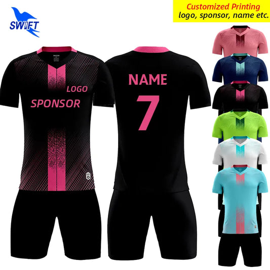 Custom Print Breathable Men Soccer Uniforms For Team