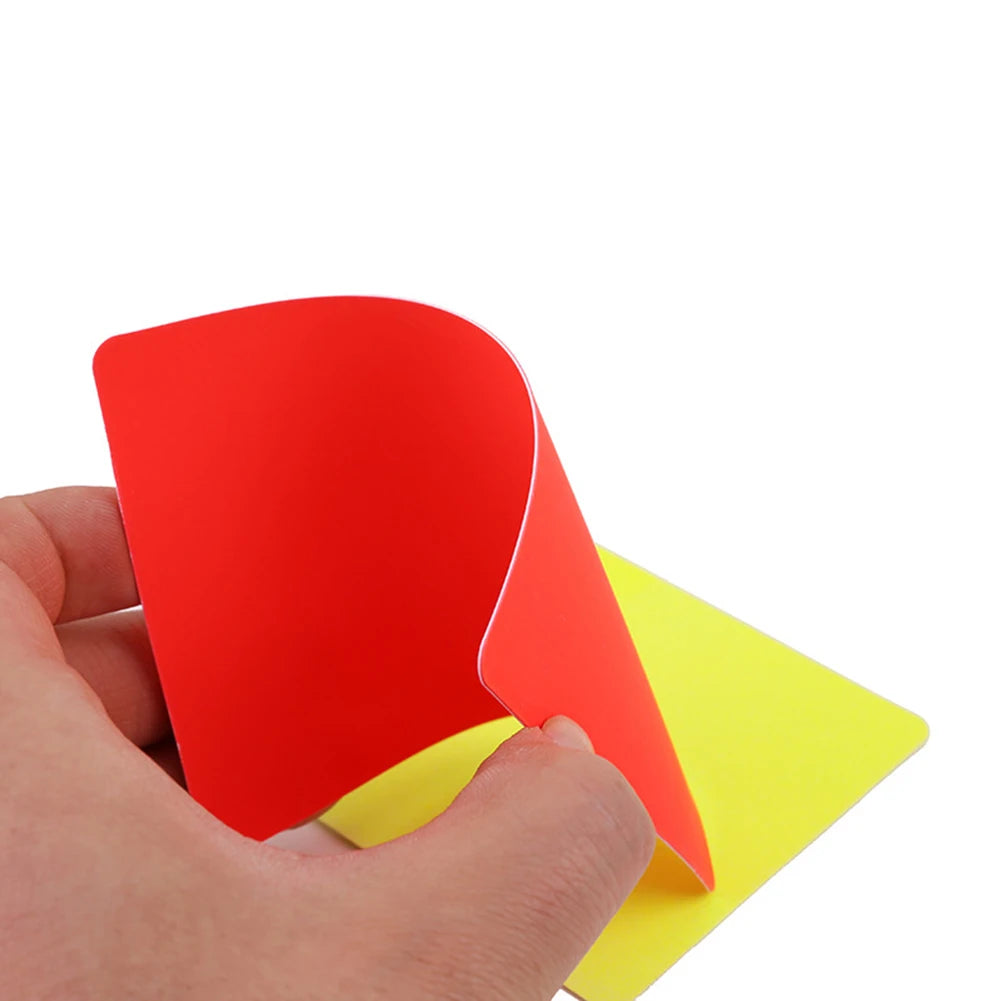 20-100pcs Soccer Referee Cards Red Card and Yellow Card Tool