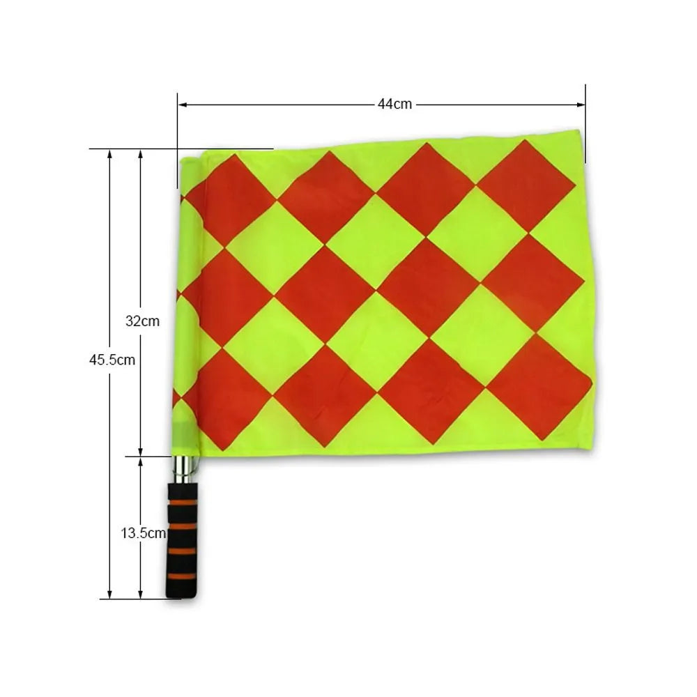 2-teiliges Fußball-Trainingsflaggen-Set, Deluxe-Schiedsrichterflaggen-Set