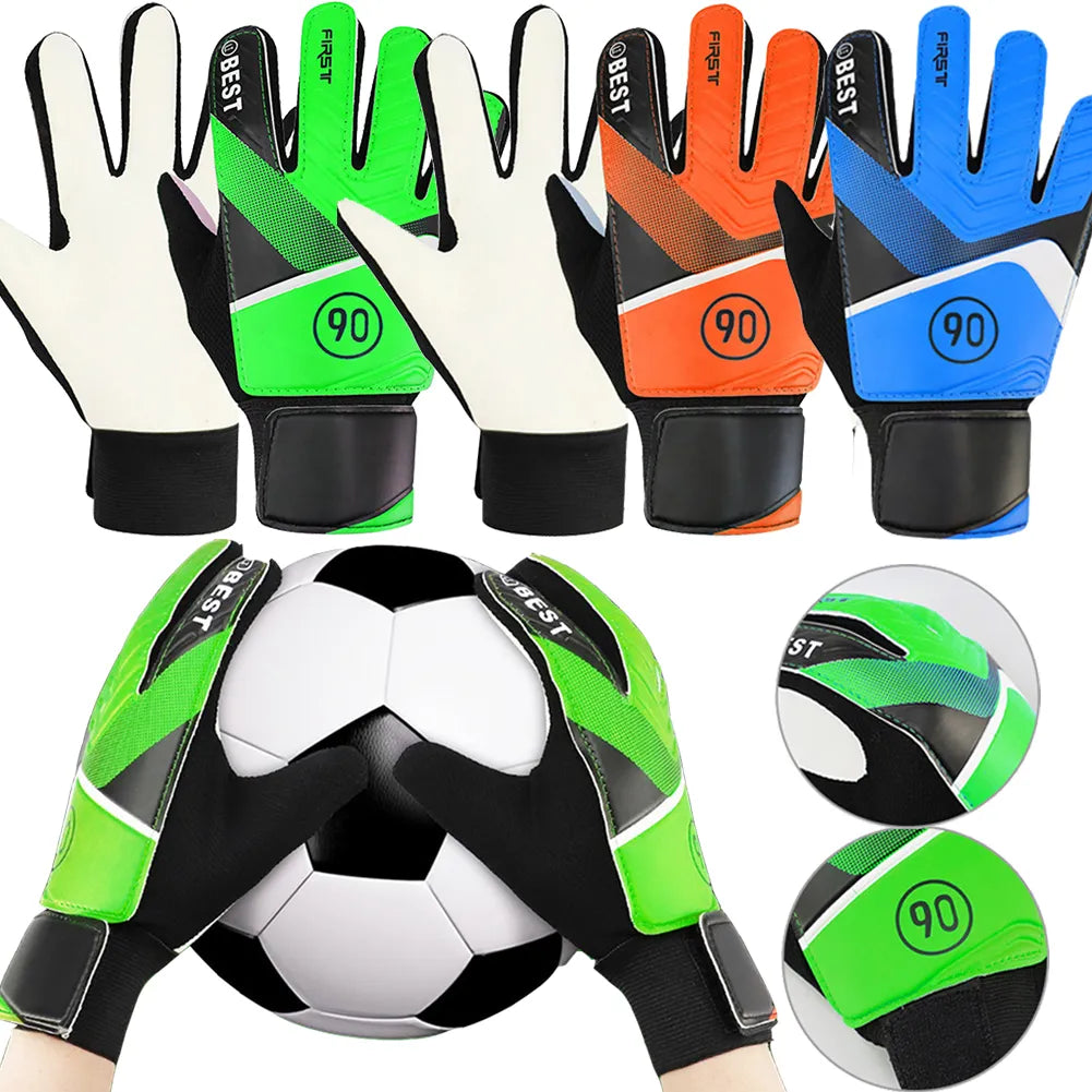 1 Pair Children Anti-Slip Glove Goalkeeper Gloves