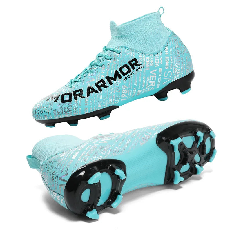 Professional Football Shoes for Women Rubber Cleat Anti-slip