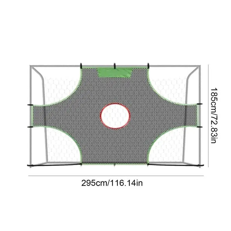 Fußball-Zielnetz, 1/3/5 Löcher, abnehmbares Fußballtor-Training