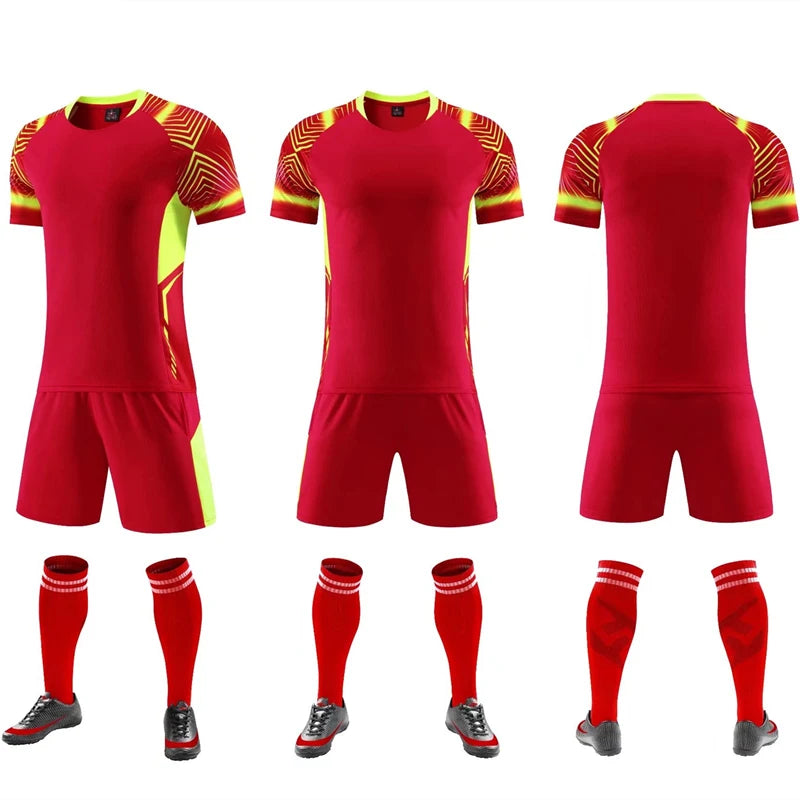 New Adult Kids Soccer Jersey survetement Football Kit