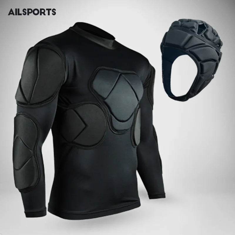 New sports safety protection thicken gear soccer goalkeeper jersey