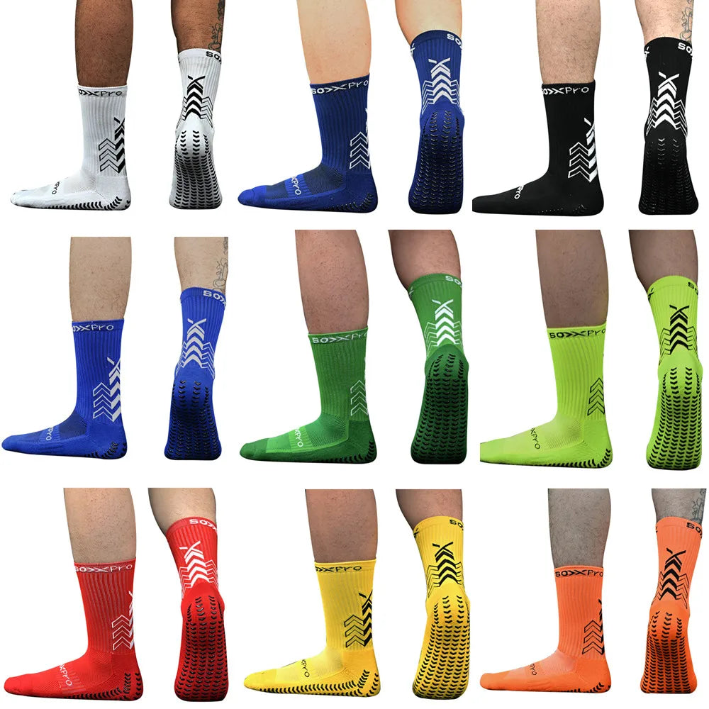 New Anti Slip Football Socks Breathable Thickenedt Men Sports Soccer Socks