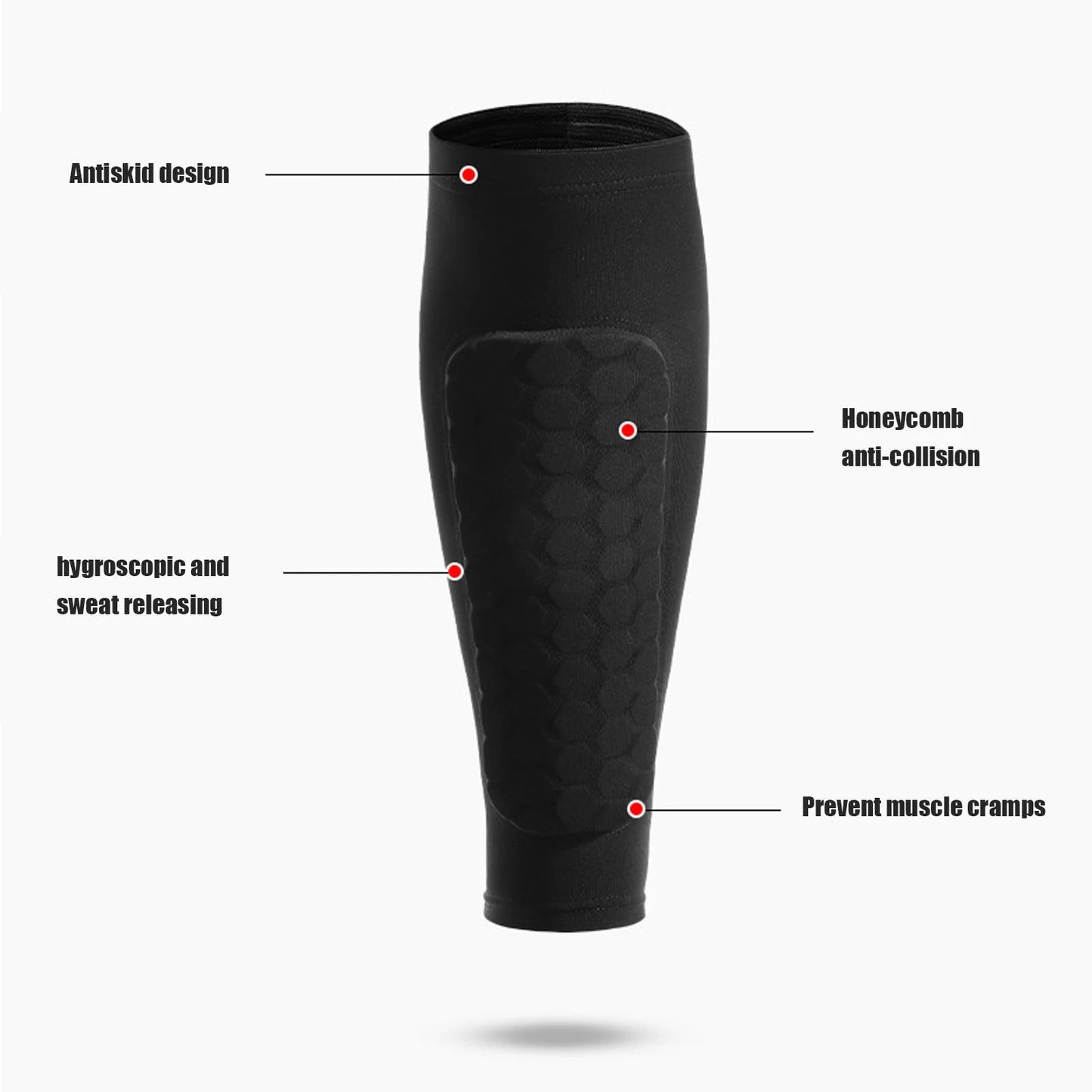 1pc Honeycomb Soccer Shin Guards Football Shields