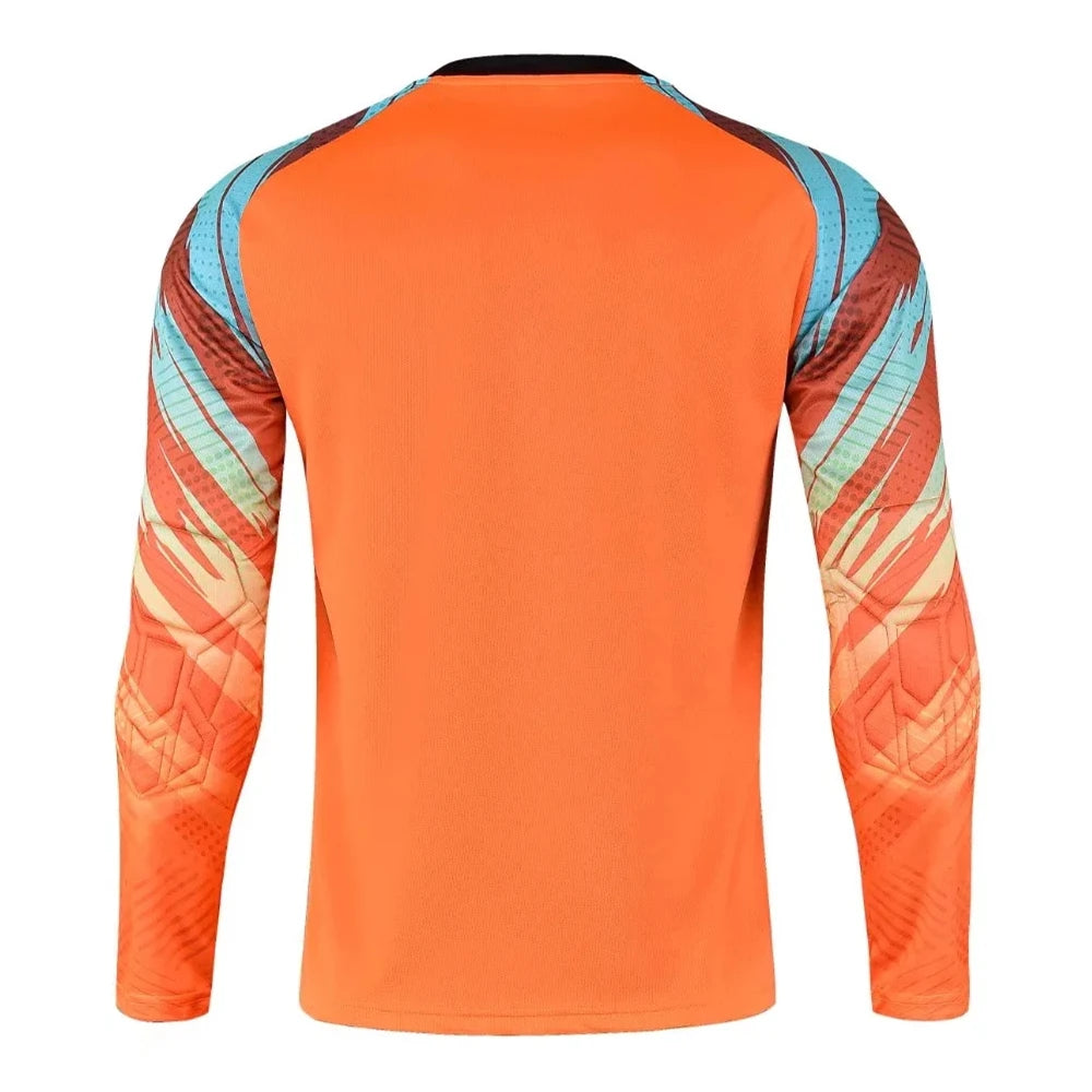 Adult Men Soccer Goalkeeper Jerseys Tops Elbow Chest Protector