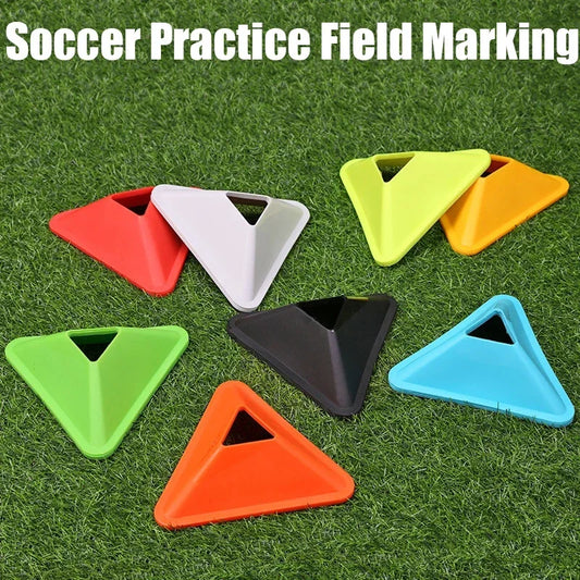 10PCS Triangle Football Training Disc Marking Agility Training Cones