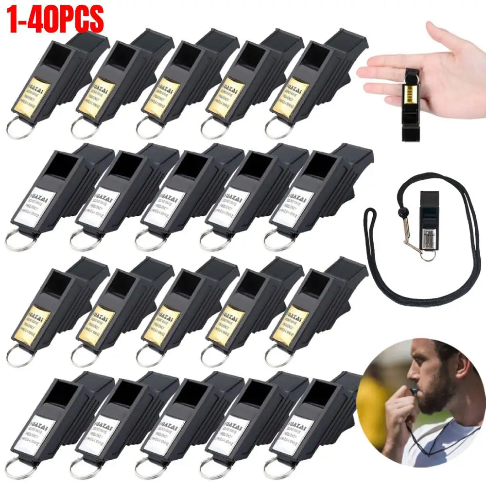 1-40PCS Professional Soccer Basketball Referee Whistles