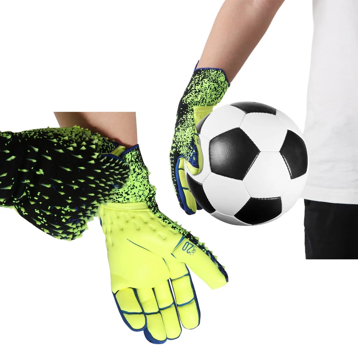 Professional Goalkeeper Gloves Adults Kids Football