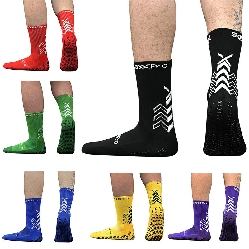 New Anti Slip Football Socks Breathable Thickenedt Men Sports Soccer Socks