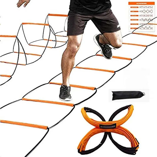 Dual-Purpose Soccer Training Jump Ladder Multifunctional Agility