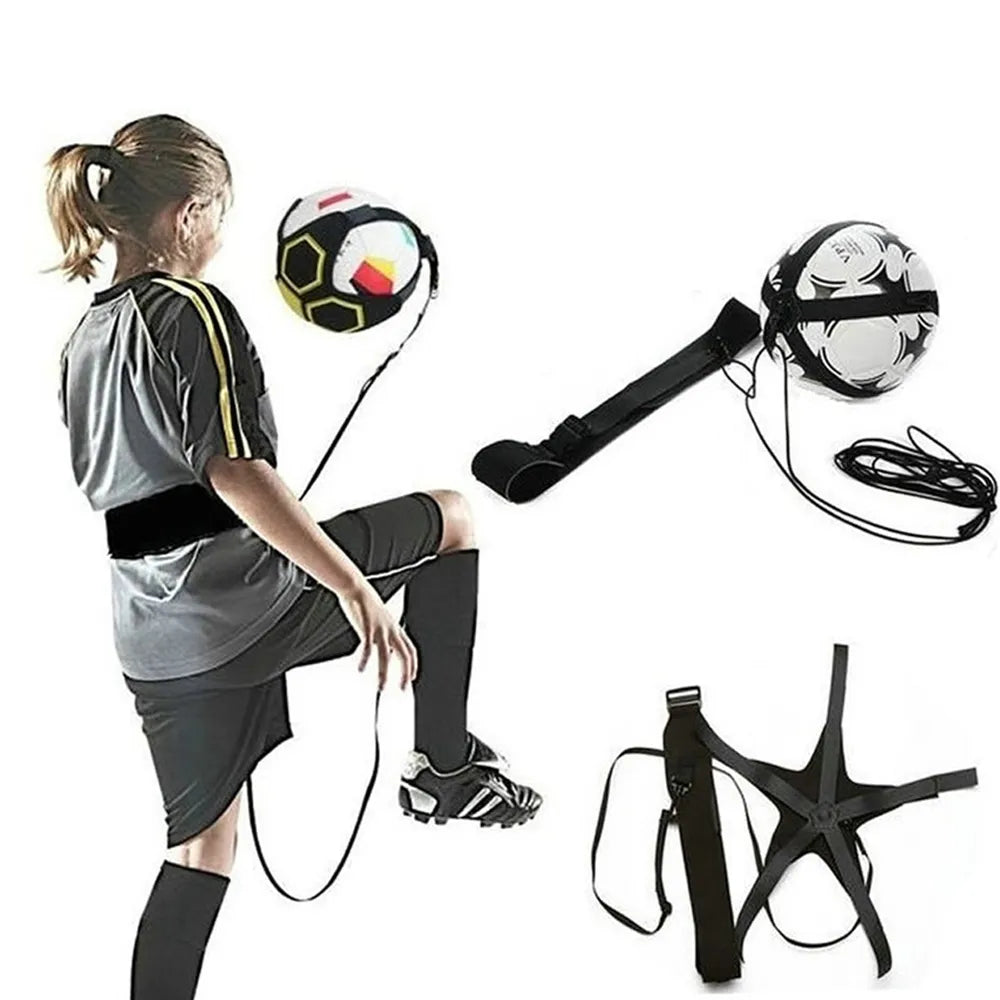 Soccer Ball Juggle Bag Children Auxiliary Circling Belt  Kick