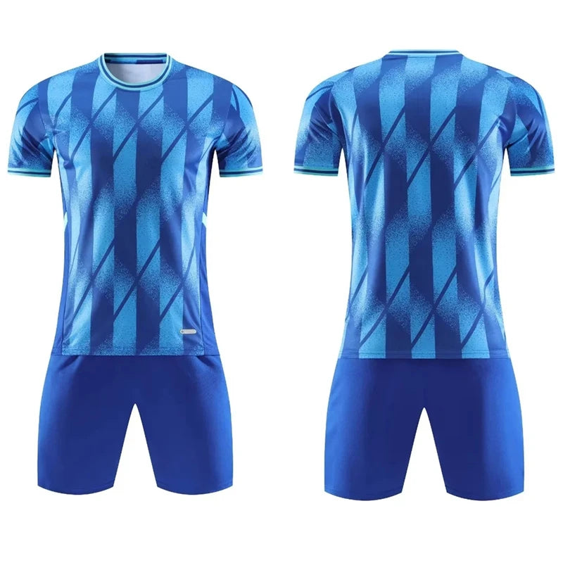 Customized Children's Football Kit Men's Soccer Team Jersey Sets