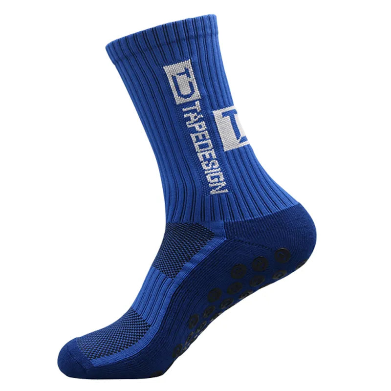 New ANTI SLIP Football Socks Mid Calf Non Slip Soccer