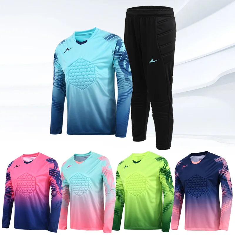 Soccer Goalkeeper Jersey For Kids Protection With Sponge Adults