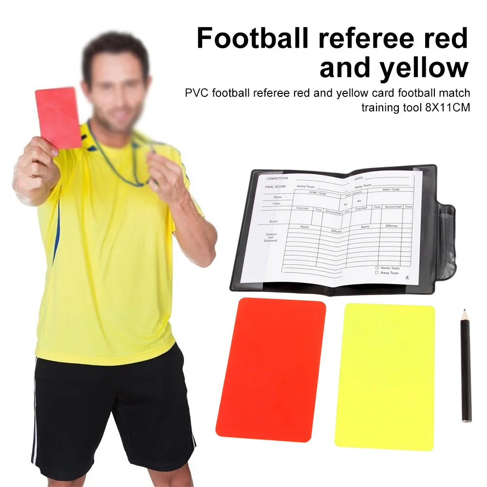 1 Set Football Soccer Referee Card Sets Warning