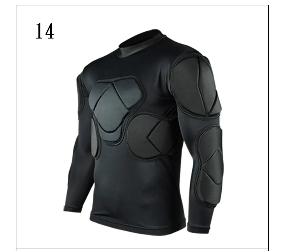 New sports safety protection thicken gear soccer goalkeeper jersey