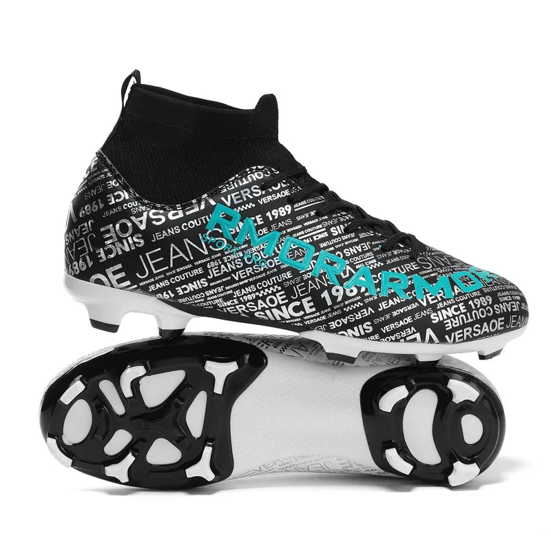 Professional Football Shoes for Women Rubber Cleat Anti-slip