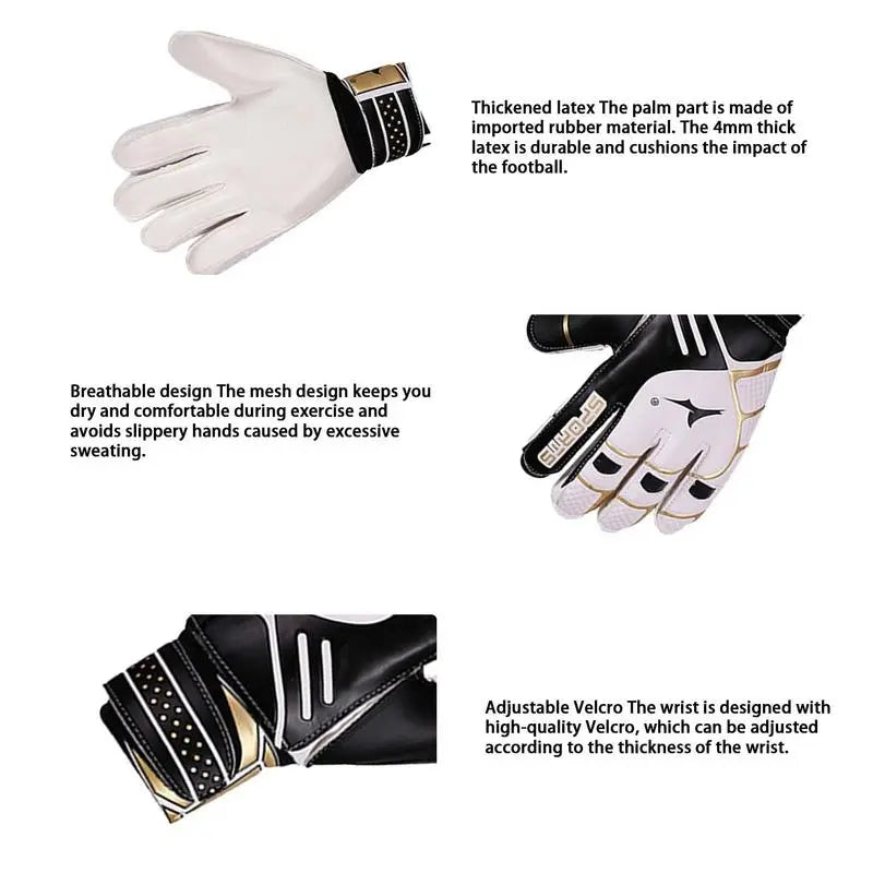 Goalie Goalkeeper Gloves Non-slip Soccer Goalie Goalkeeper Gloves