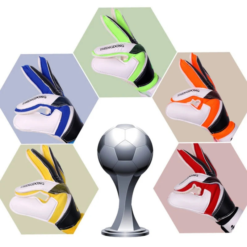 Soccer Wear-Resistant Latex Finger Gloves Football Goalkeeper