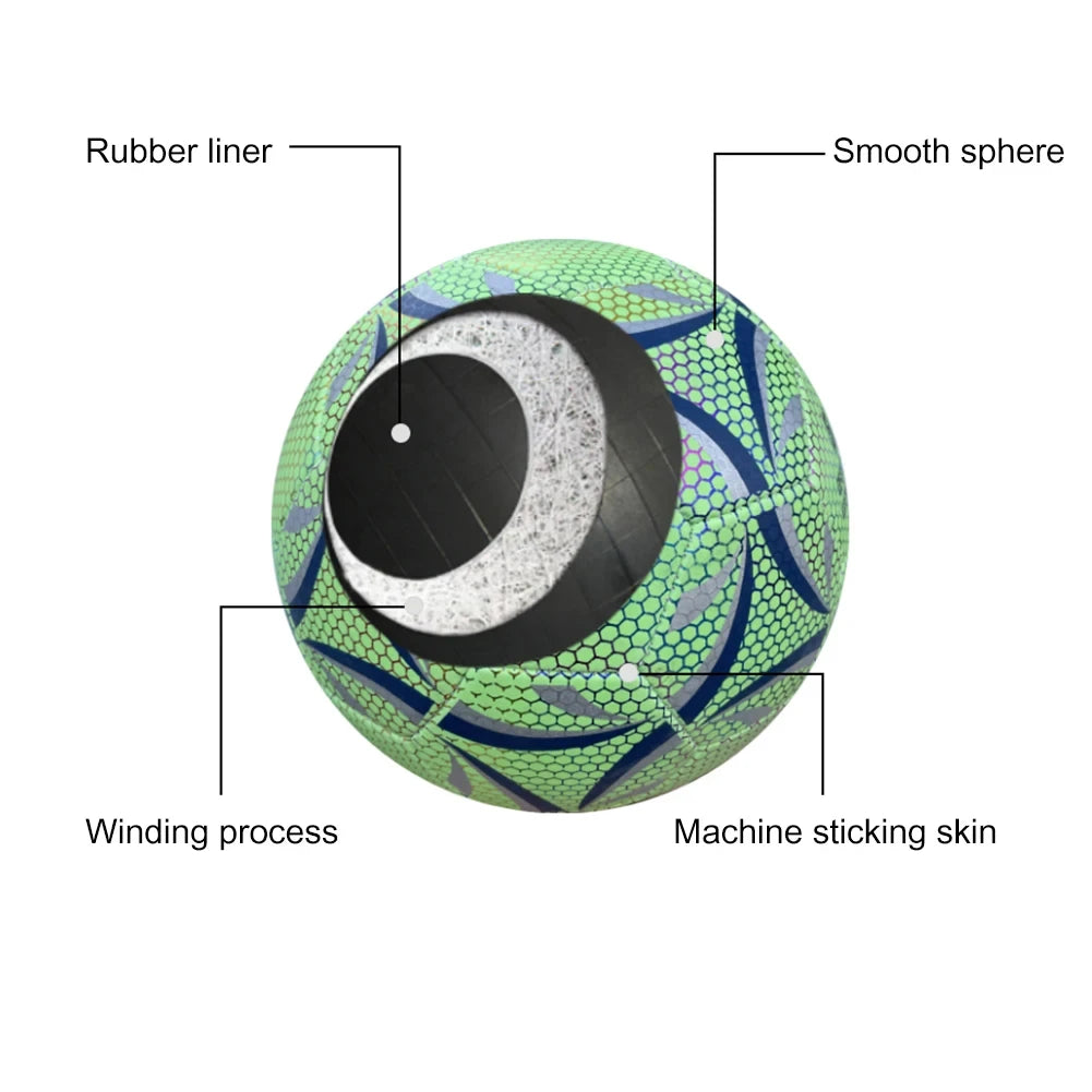 Leuchtender LED-Fußball, Größe 5