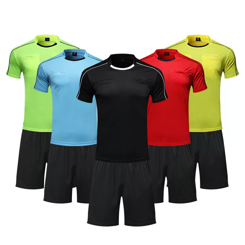 Neues maßgeschneidertes Herren-Fußball-Schiedsrichter-Trikot-Shirt