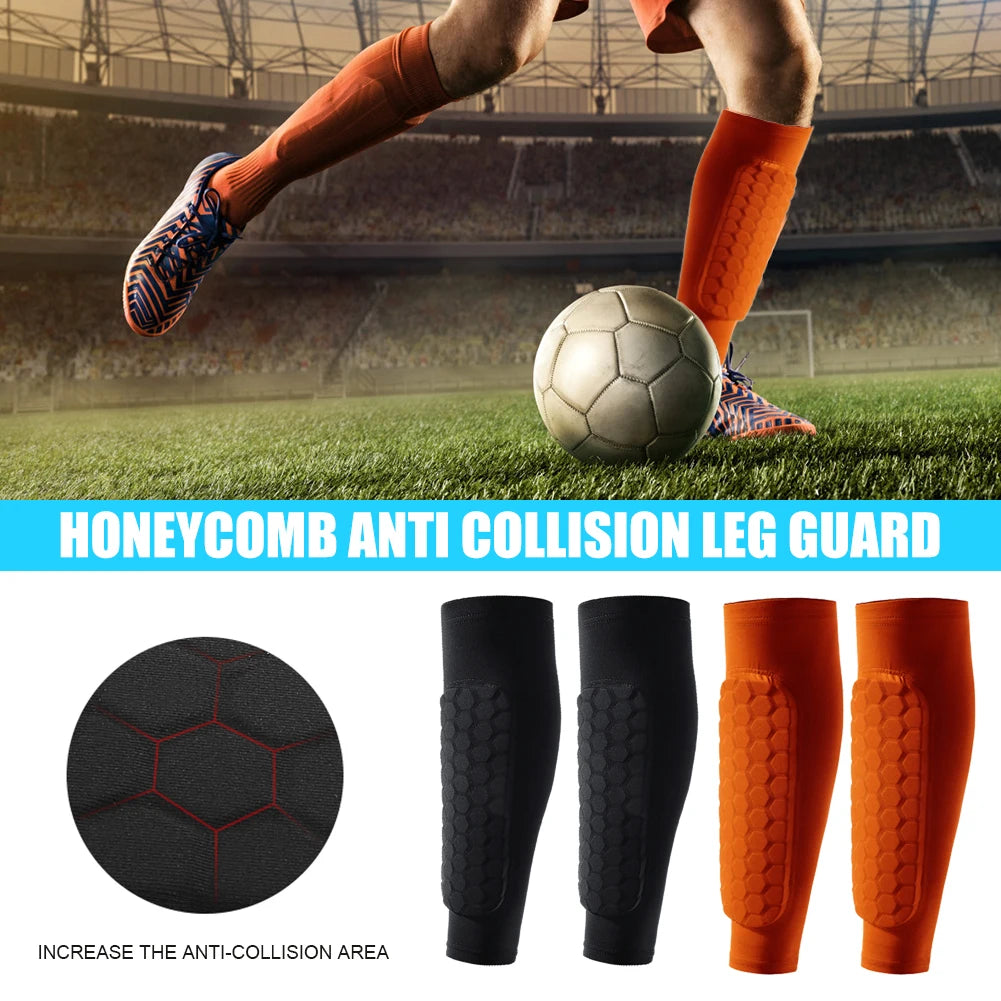 1/2Pcs Sports Soccer Shin Guard Pad For Kids Sleeve