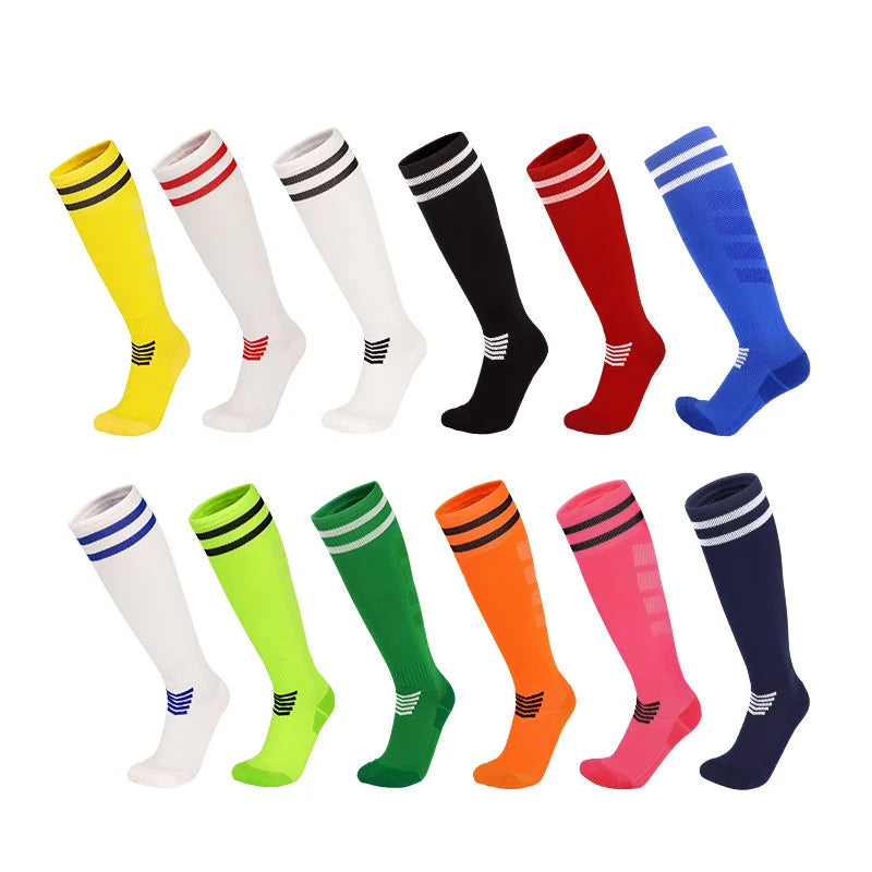 Adult Youth KidsTowel Bottom Nylon Soccer Socks