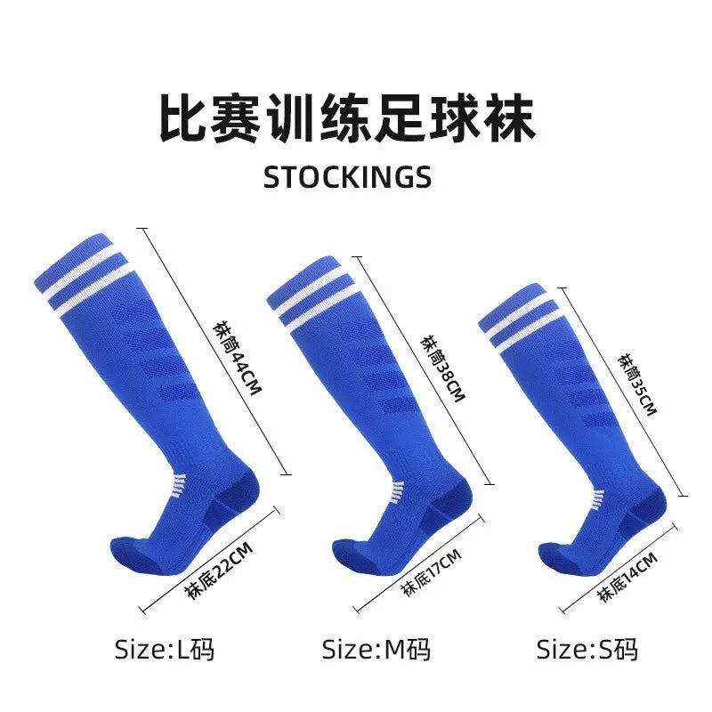 Adult Youth KidsTowel Bottom Nylon Soccer Socks