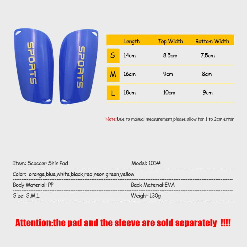 1 Pair Sports Soccer Shin Guard Pad Sleeve Sock