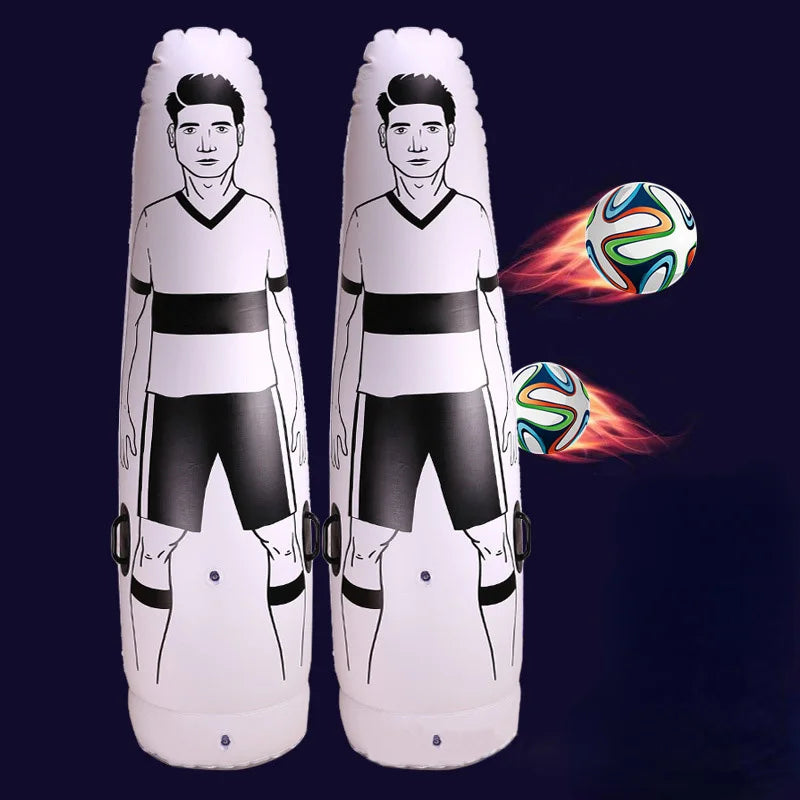 175cm PVC Adult Inflatable Football Training Goal Keeper Solo Soccer