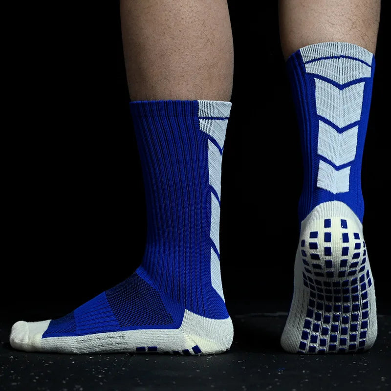 Men's Football Soccer Socks Anti Slip Non Slip Grip Pads